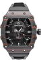 RB CF Craft Men's Automatic Watch, 316L Steel & Carbon Fiber Case (Orange)