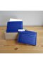 Men's Faux Leather 5-Compartment Card Holder Slim Wallet Business Card Holder with Double-Sided Coin Compartment (10X8Cm)