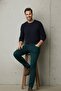 Men's Flexible High Waist 5 Pocket Y.Blue Jeans - 3