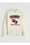 Crew Neck Patterned Girl's Knitwear Sweater - 2
