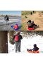 Thickened Snow Sled Portable Outdoor Skiing Board Sledge Luge Grass Sand Skate Winter - 3