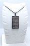 Black, Double-Sided Ayatul Kursi & Hat Besmele Written Prayer Stainless Steel Necklace with Italian Chain - 4