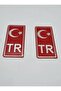 Tr License Plate Sticker 2-Pack - Turkey License Plate Sticker - Turkey License Plate Holder Sticker Metal - 3