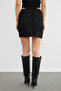Floral Embroidered Sequin Detailed Mini Skirt - 6