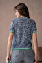 Women's Crew Neck Short Sleeve Soft Textured Knit Sweater 12033 - 6