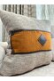 Design Throw Pillow Cover 48 X 46 Limited Edition Tan, Brown Leather Checkered - 2