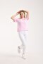 Women's 100% Cotton Comfortable Fit Horizontal Striped Basic Crew Neck Short Sleeve Casual T-Shirt 6014