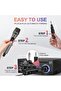 2.4GHz Wireless Microphone System, 2 Rechargeable Mics & Receiver - 4