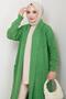 Shawl Collar Casual Knitwear Cardigan Green Hm2248 - 2