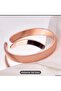 Putian 1Pc Women's Elegant Copper Cuff Bracelet - Minimalist Copper Cuff with Smooth Spherical Beads - 2