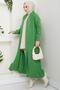 Shawl Collar Casual Knitwear Cardigan Green Hm2248 - 4