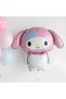 Sanrio My Melody Concept Foil Balloon and 3-Year-Old Pink Foil Number Balloon Set - 3