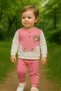 Karacon 181-12-25 Baby Girl Teddy Bear Embroidered 2-Piece Set Sweatshirt Pants 6–18 Months - 5