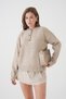 Women's Crew Neck Button Detail Knitwear Sweater 8623 - 5