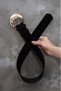 Gold Oval Buckle Suede Belt Dress Belt Shirt Belt Coat Belt Dress Belt Body Belt - 3