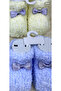 4 Pairs of 0-6 Month Baby Boy Booties Socks (Yellow, Light Blue, Blue, Indigo) - 2