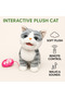 Musical Sensory Cat Toy for Kids RC Leash Electronic Pet Kids Toy Interactive Fluff Plush Toy (Blue) - 3