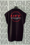 تيشيرت رياضي من القطن بنسبة 100% من UFC Back مطبوع Zero Sleeve