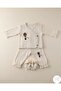 10-Piece Muslin Hospital Release 100% Cotton Balloon Embroidered Cream Newborn Set - 4