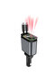 Fast Charging 4-in-1 Retractable Car Charger with Ambient Star Light