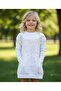 Girl's Tunic Dress with Stones on the Front - 3