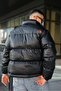 Men's Winter Puffed Leather Coat - 4