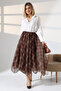 Plaid Pattern Asymmetrical Chiffon Skirt–Lightweight Fabric and Trendy Design - 6