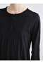 Lcw Grace Black Tie Neck Embroidered Blouse - 3