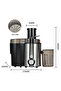 Electric Automatic Slow Masticating Mango Lemon Orange Fruit Juicer Machine Juice Extractor - 2