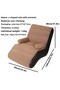 Outdoor Inflatable Sofa Set Foldable Air Lounge Chair Footrest Adults Lazy People Foldable Flocked - 6