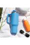 - “Big Cup” 1.2 L Ocean Blue, Stainless Steel Thermos - with Extendable Straw, Double Wall, S - 3