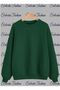 Printed 3 Yarn Sha Fleece-Lined Nisex Crew Neck Ov Oversized Weatshirt0,, - 2