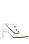 Gold Detailed T-Strap Heeled Shoes - 2