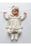100% Cotton Headbanded Newborn 3-Piece Set / Baby Girl Hospital Take-Home / Mevlit Outfit