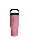 Pink Thermos with Straw 1Lt.