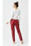 Women's Pajama Bottoms Red Comfortable Fit Velvety Softness New Year Silky - Touch - 3