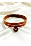 Real Leather Flower Choker Necklace - 8