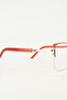 Sophia Red Metal Cat Eye Blue Light Filter Glasses |   Stylish Handle Detail - 4