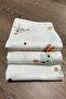 100% Cotton 7-Pack Double Layer Checkered Muslin Baby Mouth Wipes 25 X 25 cm - 4