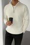 3-Pack Economy Pack Half Zip Thessaloniki Knitted Men's Knitwear Sweater - 4