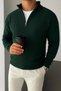 3-Pack Economy Pack Half Zip Thessaloniki Knitted Men's Knitwear Sweater - 2