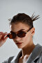 Retro Rectangular Fashion Miu Leopard Print Glasses - 3