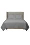 Livenza Home 2Pcs Flat Sheet Set – Dark Grey Striped, 160x220 cm + 1 Pillow Case