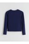 Koor Sport Navy Blue Crew Neck Soft Touch Women's Bodysuit - 6