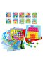 Button Art Toys for Toddlers - Early Learning Educational Pegboard - 5