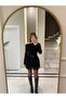 Black Belted Lace Detailed Skirt-37199