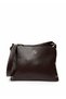 Women's Faux Leather Adjustable Cross Strap Shoulder Bag with 4 Compartments and Metal Zipper S-1329 Brown - 4