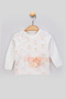 Natural Cotton Newborn Princess Embroidered Hospital Release 4-Piece Bodysuit Set with Ribbons - Light Pink - 3