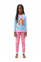 Cute Princess Castle Girls Glow in the dark Pajama Set - 4