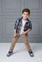 Luxury 3-Piece Set for Boys with Adjustable-Sleeve Shirt, Printed T-Shirt, and Pocketed Trousers - 2